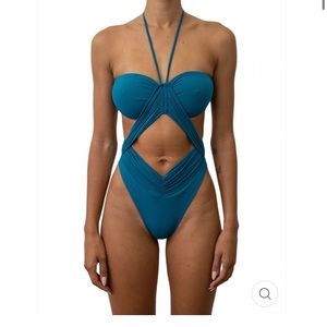 NWT riot swim phoenix one piece teal M
